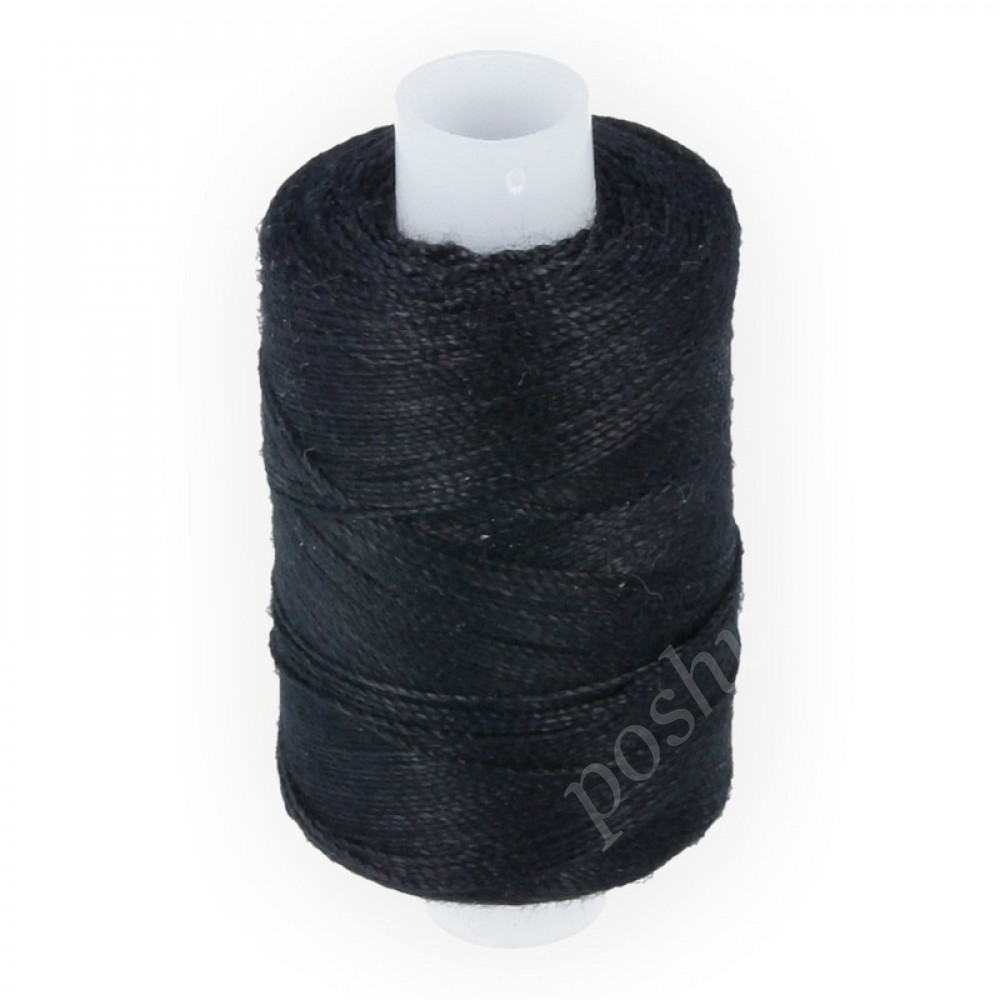 Швейные нитки (армированные) 100 ЛЛ, 200м 1шт. №6818 (103) Черные