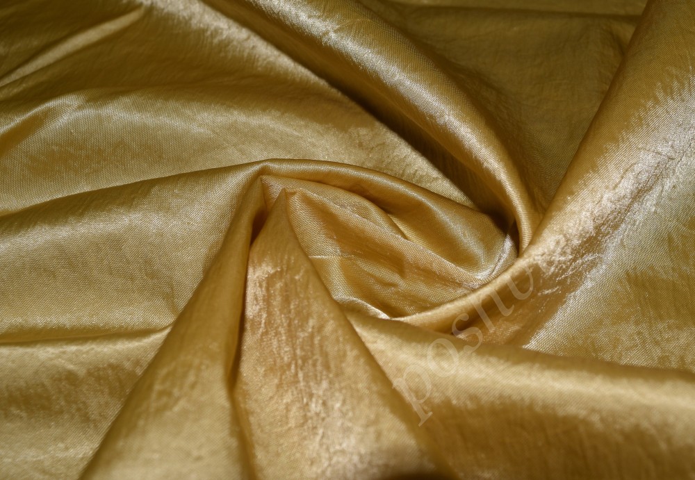 Курточная ткань с пропиткой золотого цвета