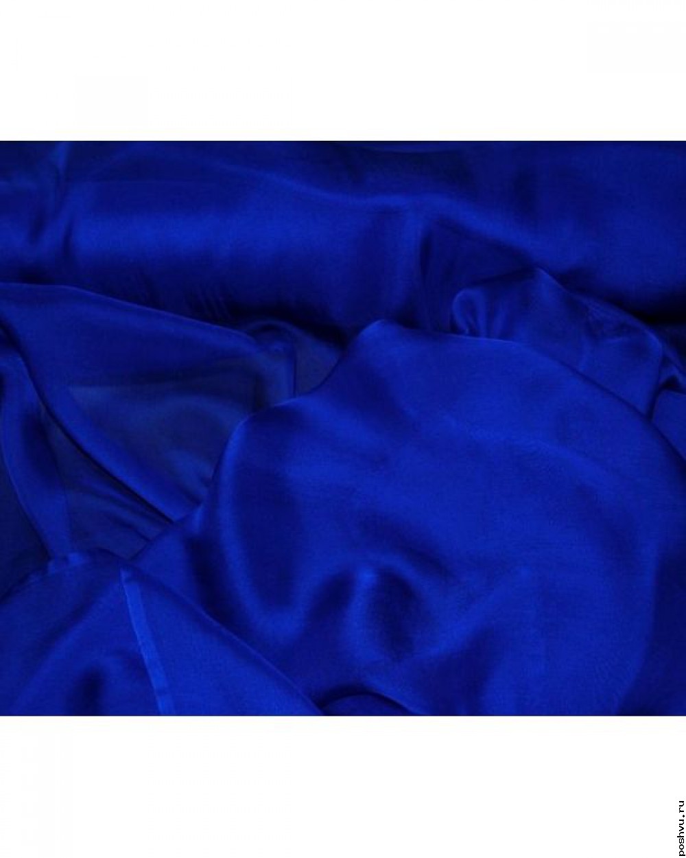 Ткань шелковый шифон Ультра синий