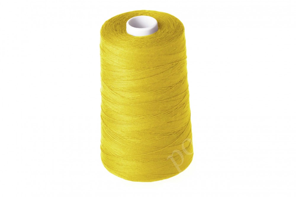 Швейные нитки (армированные) 70 ЛЛ 2500 м №0306 (163) желтый 