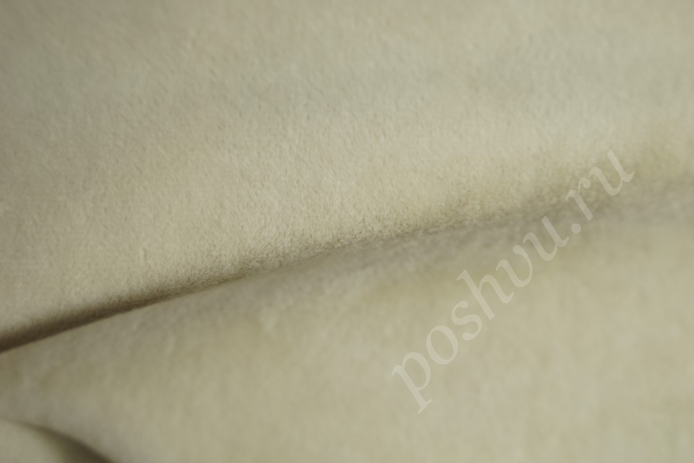 Ткань для мебели микрофибра белого цвета