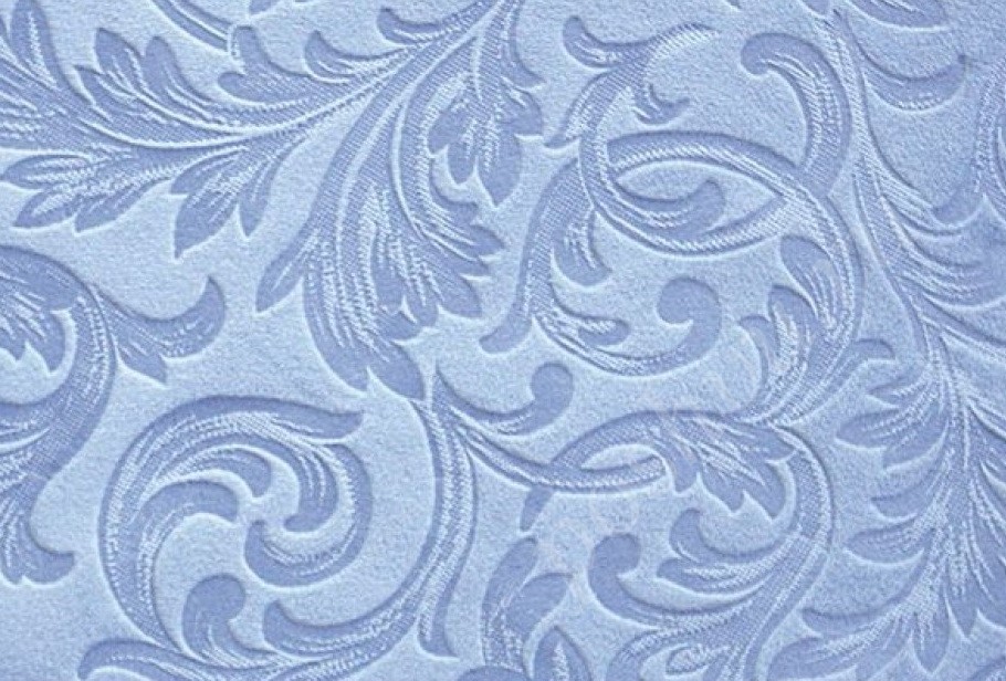 Велюр для мебели ASTRUM голубого цвета с орнаментом