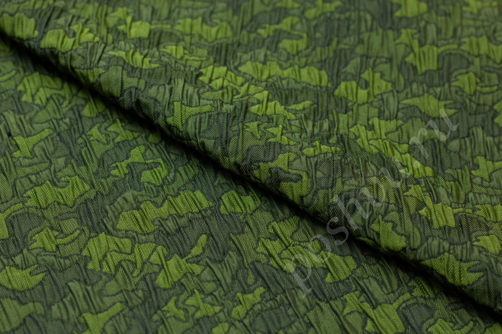 Ткань жаккард жатка зеленый