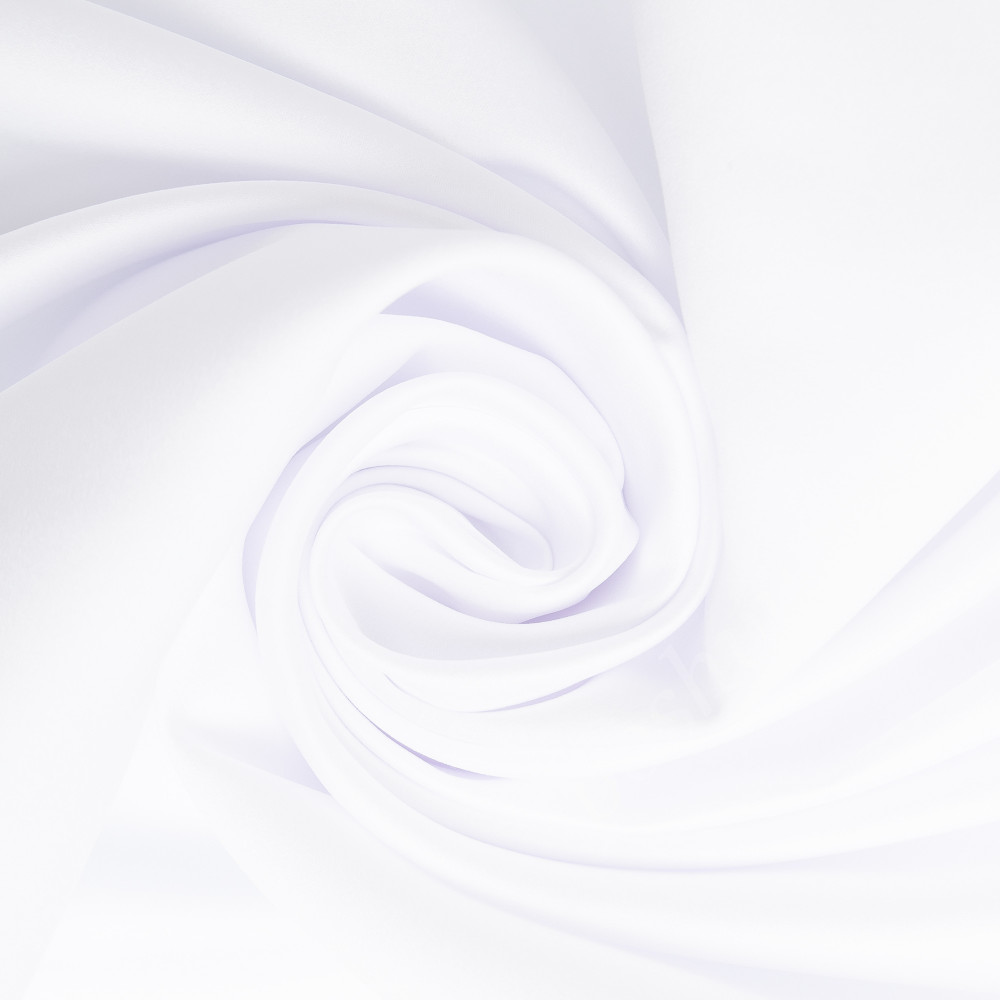 Портьерная ткань сатен FLIRT белого цвета, шир.325см
