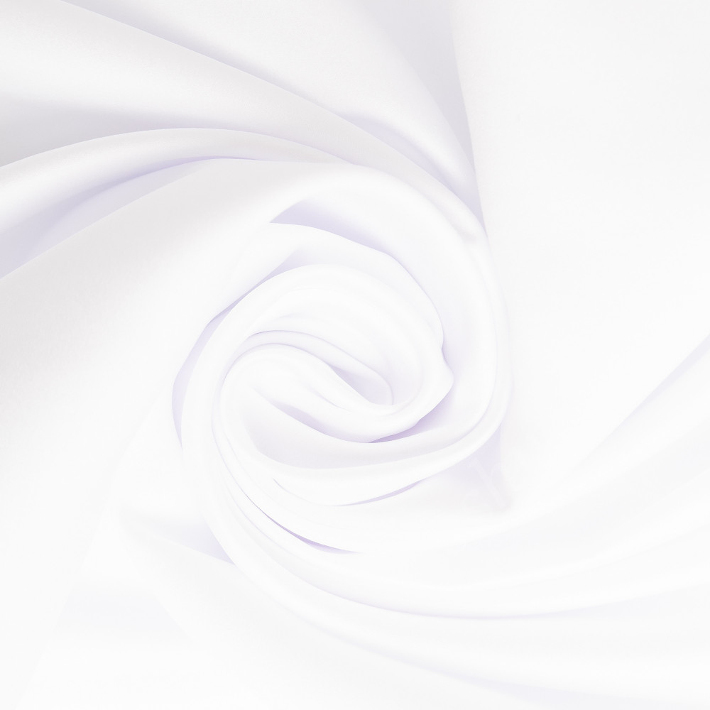 Портьерная ткань сатен FLIRT белоснежного цвета, шир.325см