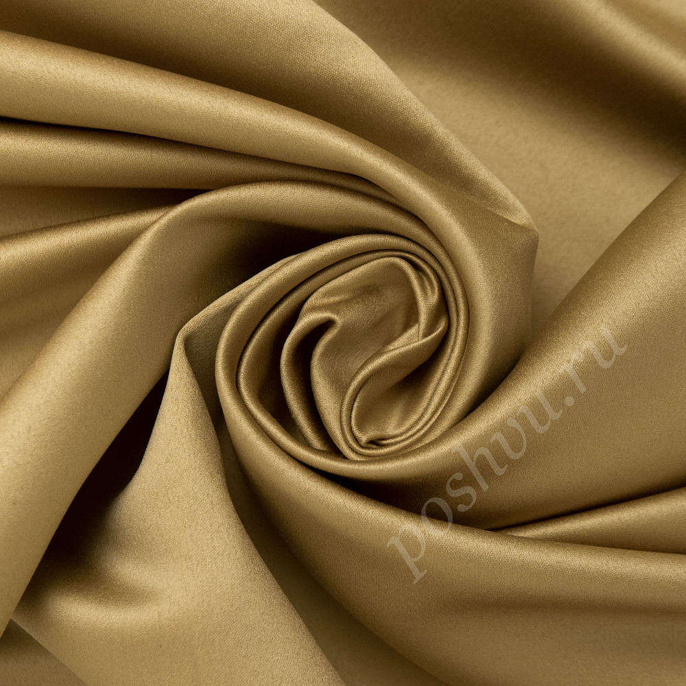 Портьерная ткань сатен FLIRT бронзового цвета, шир.325см