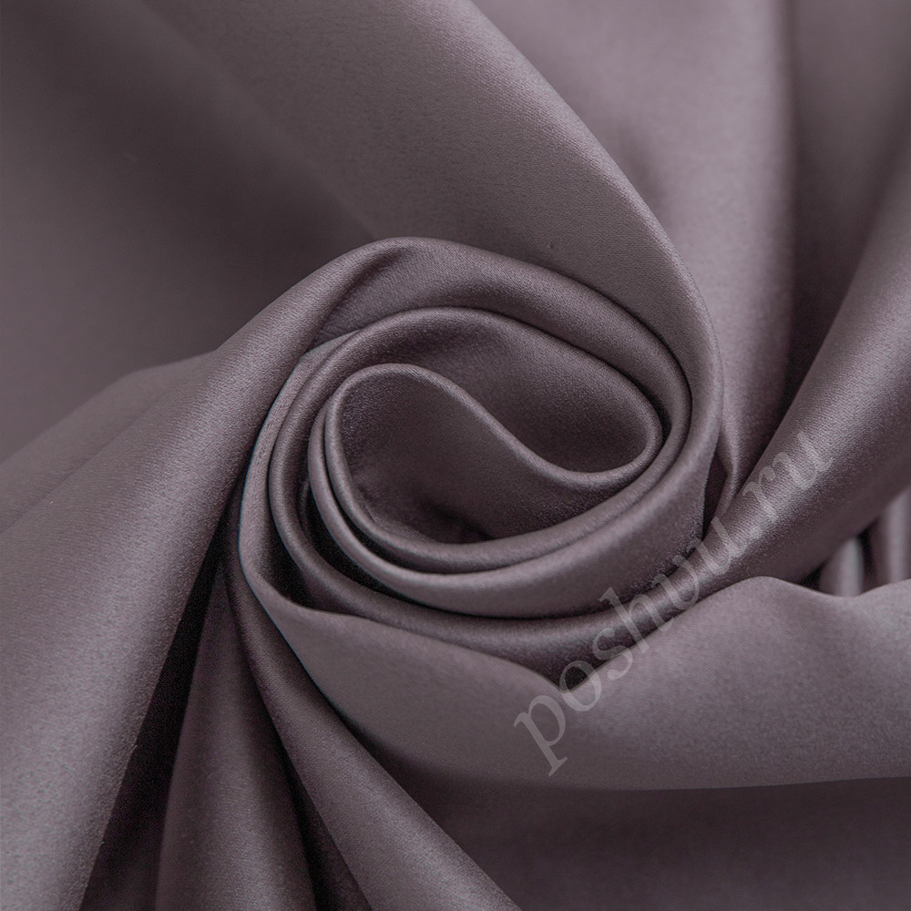Портьерная ткань сатен FLIRT лилового цвета, шир.325см