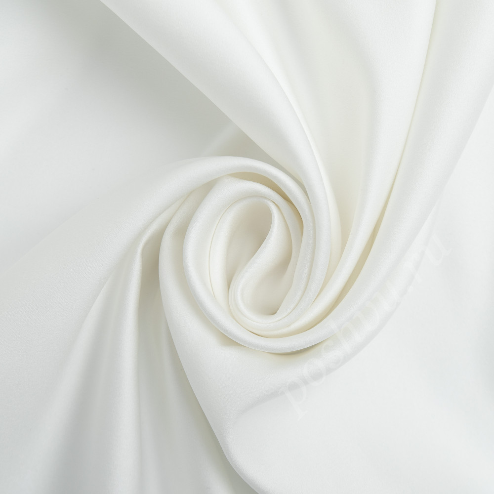 Портьерная ткань сатен FLIRT молочного цвета, шир.325см