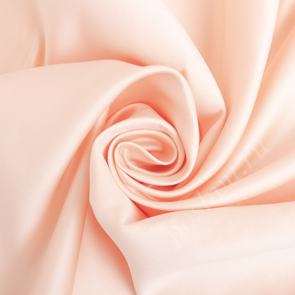 Портьерная ткань сатен FLIRT нежно-розового цвета, шир.325см