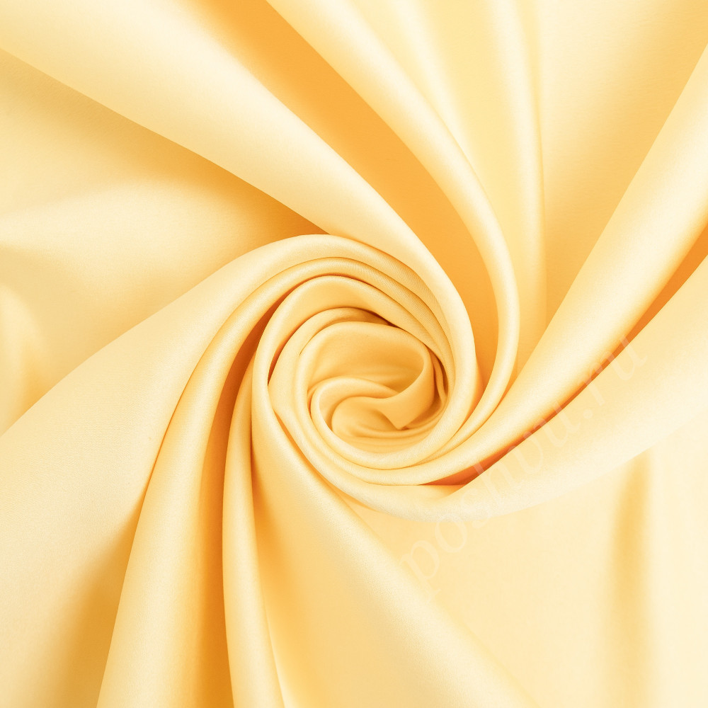 Портьерная ткань сатен FLIRT ярко-желтого цвета, шир.325см