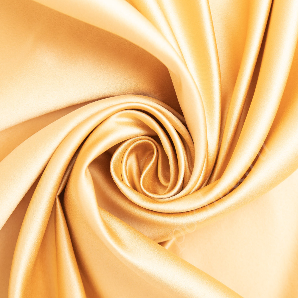 Портьерная ткань сатен FLIRT желтого цвета, шир.325см