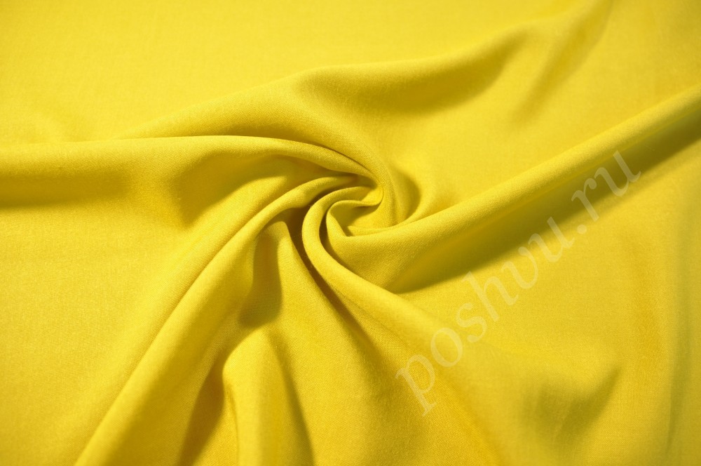 Вискоза блузочно-плательная желтого цвета