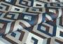 Мебельная ткань ESCADA принт в бежево-синих тонах