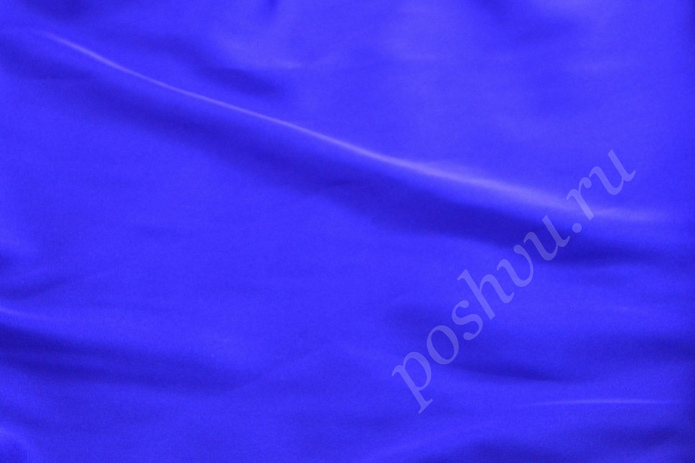 Ткань шелк синего оттенка