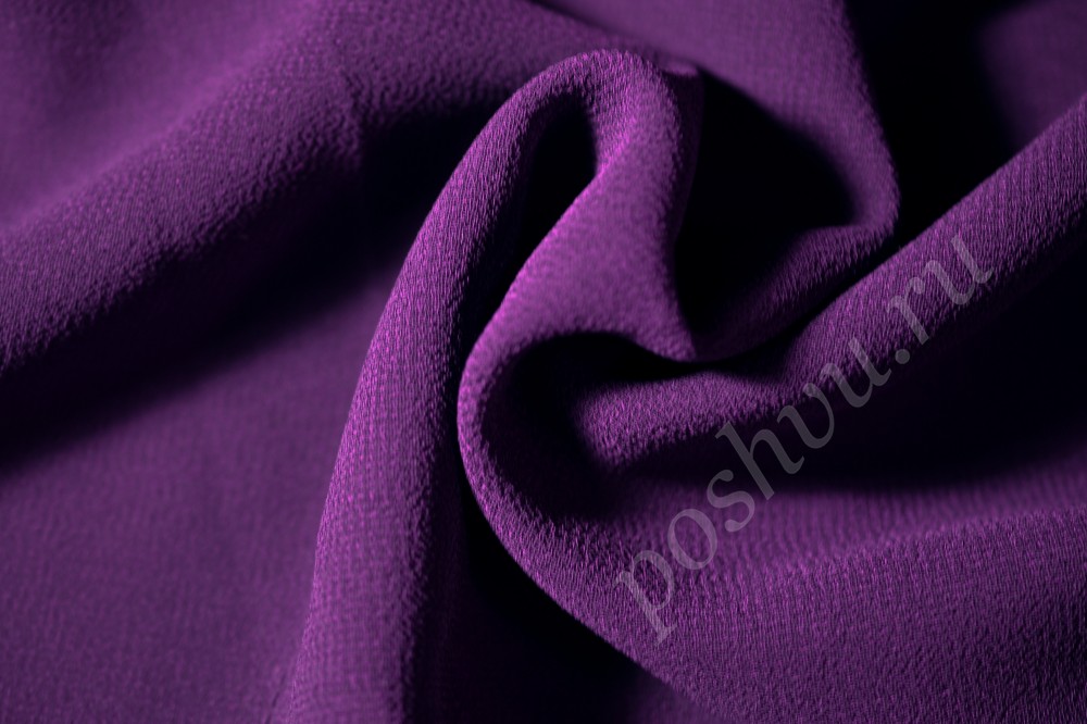 Ткань шифон премиум с вискозой Пурпурный