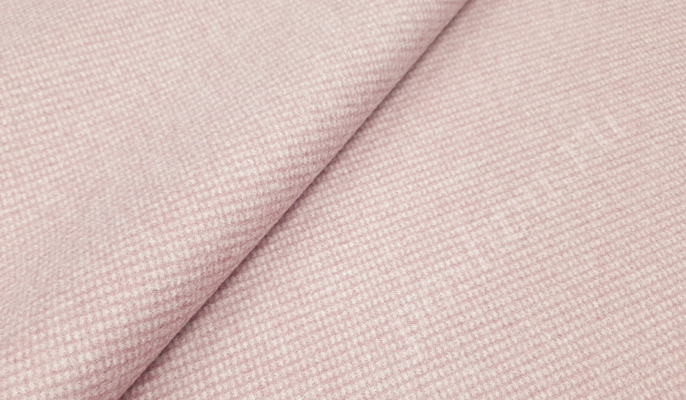 Ткань пальтовая цвет Розовый, мелкая клетка