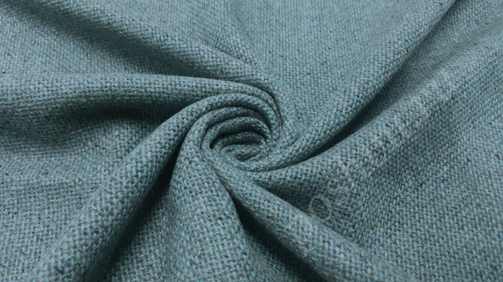 Ткань пальтовая Голубого цвета
