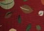 Мебельная ткань гобелен ARBOLEDA LEAF разноцветные листья на бордовом фоне шир.280см