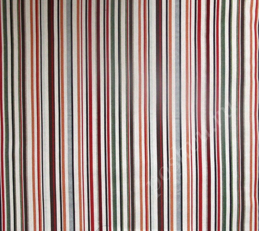 Мебельная ткань гобелен ARBOLEDA LINE разноцветные узкие полосы шир.280см