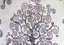 Мебельная ткань гобелен ARTстилизованные деревья в коричнево-лиловых тонах шир.140см