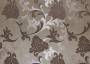 Жаккард PIRUET цветочный орнамент коричневый