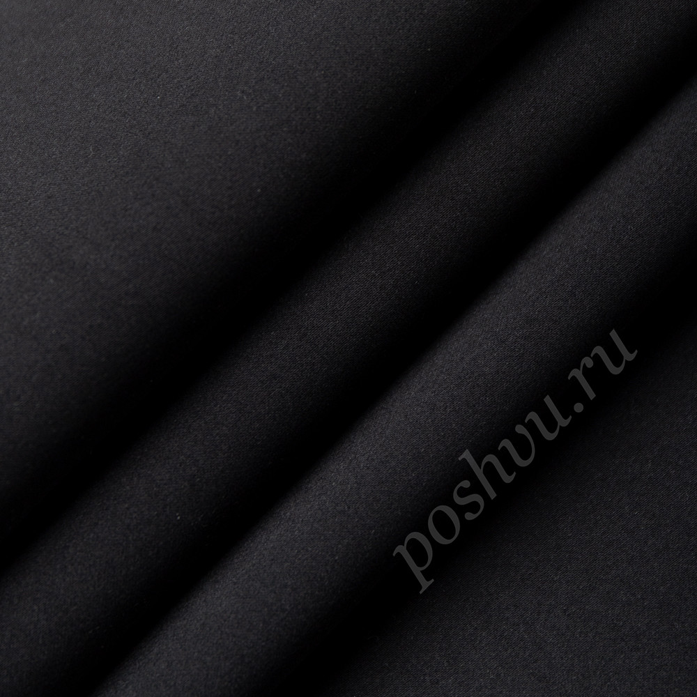 Портьерная ткань блэкаут FORTEZZ черного цвета, выс.280см