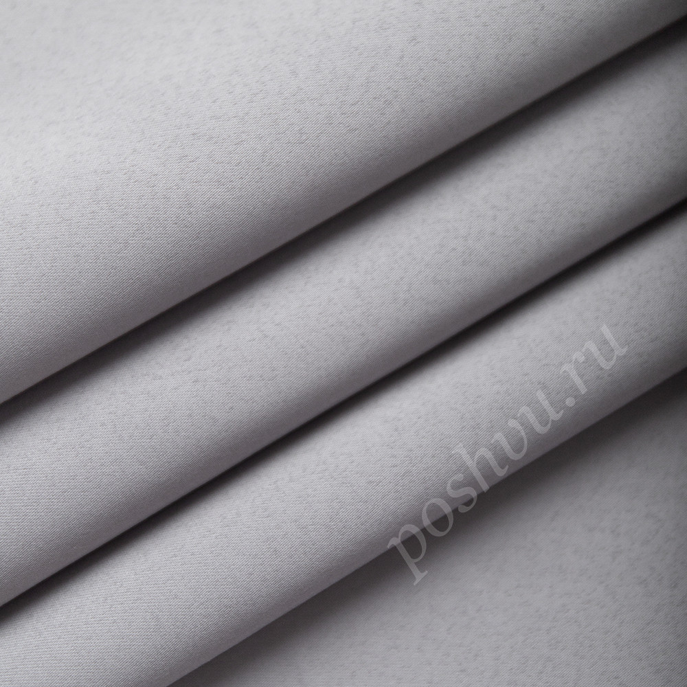 Портьерная ткань блэкаут FORTEZZ светло-серого цвета, выс.280см