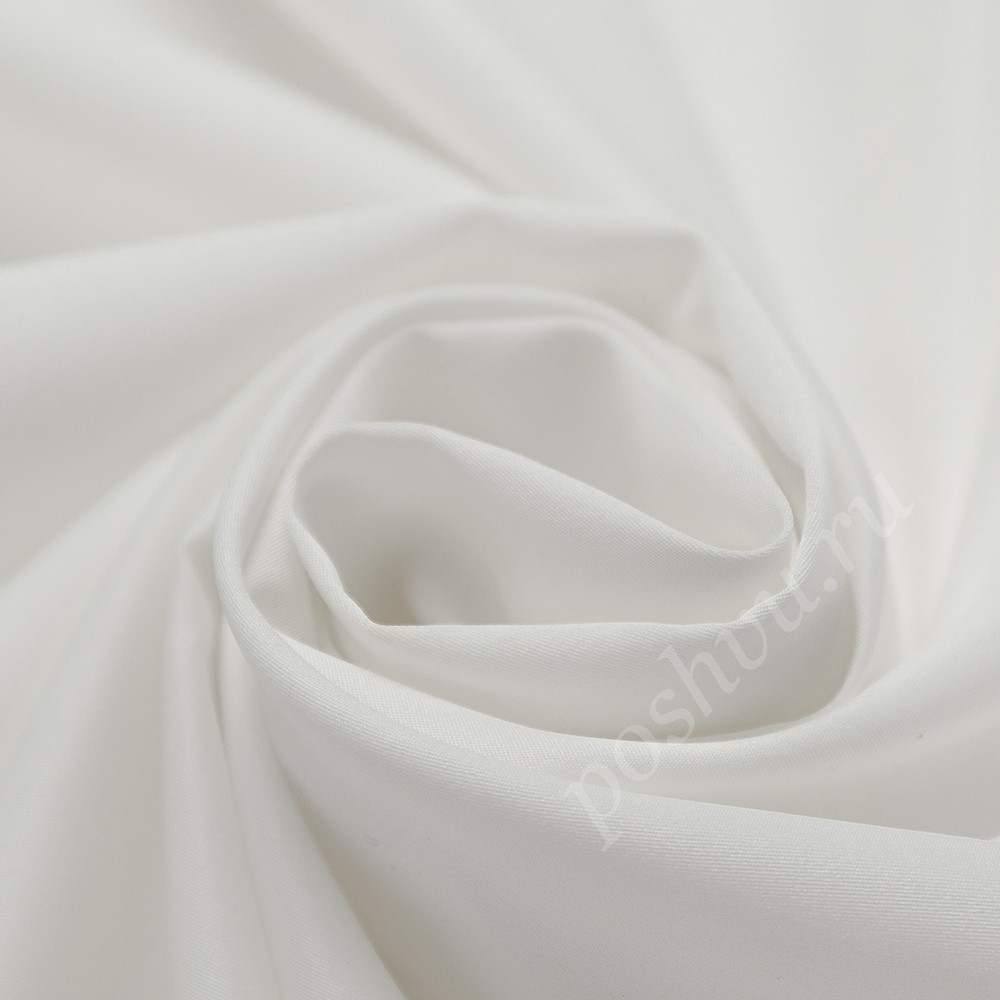 Портьерная ткань FODERA белого цвета с оттенком, выс.300см