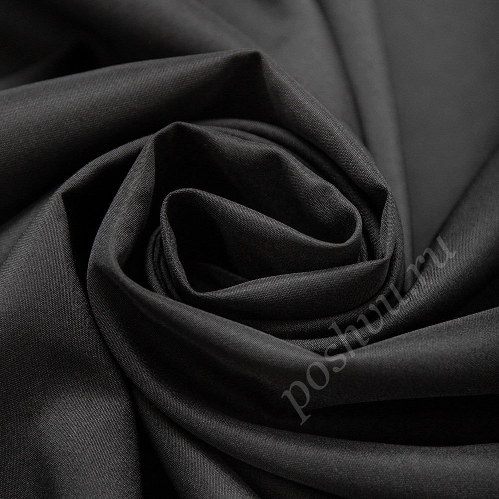 Портьерная ткань FODERA черного цвета, выс.300см