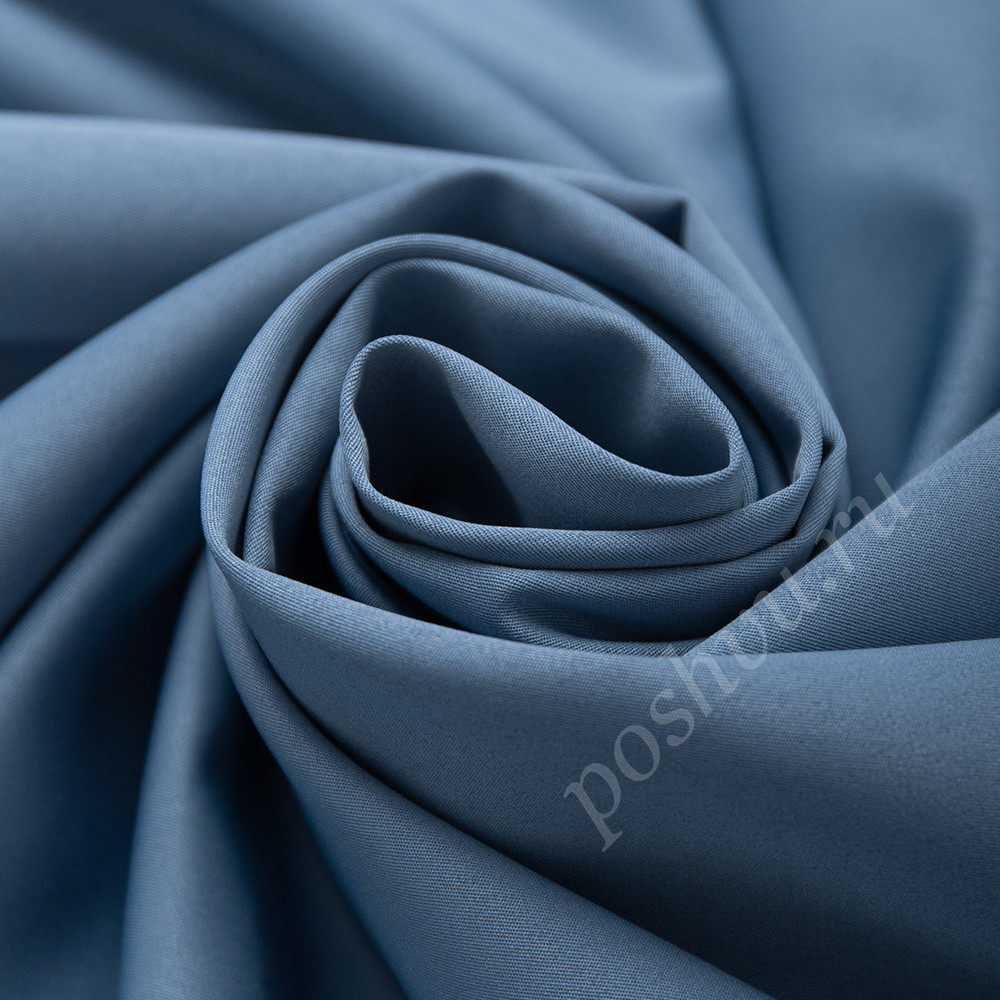 Портьерная ткань FODERA темно-голубого цвета, выс.300см