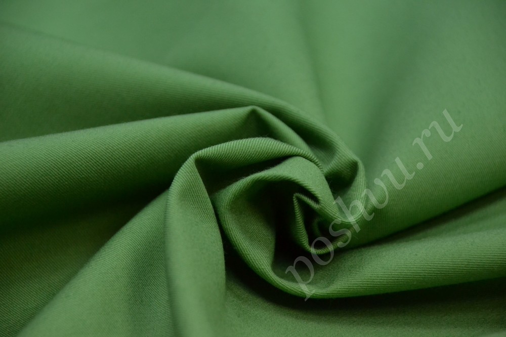 Ткань твил саржевого переплетения  нежного светло-зеленого  оттенка