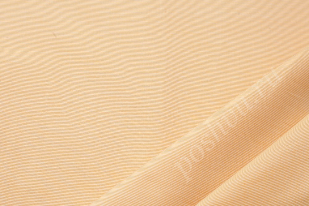 Хлопковая ткань персикового цвета в полоску