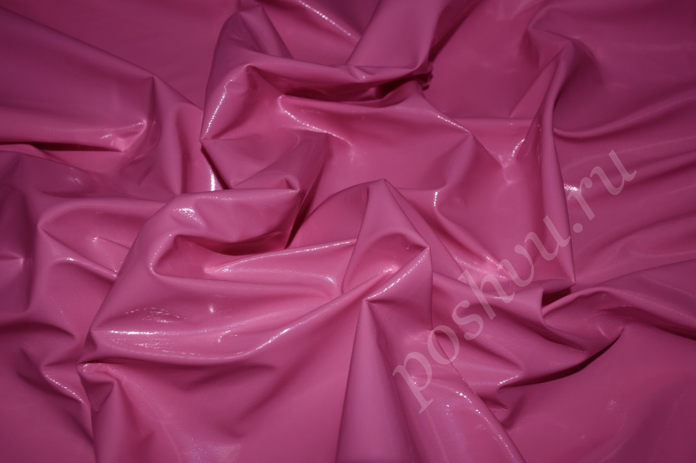Ткань Лаке Розового цвета