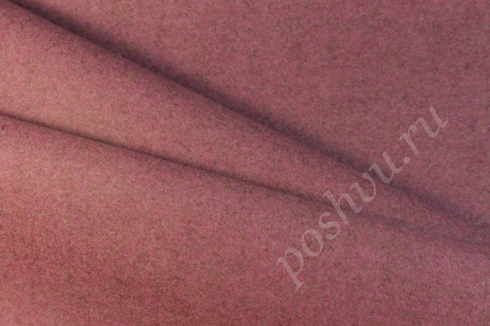 Пальтовая шерстяная ткань розового цвета Max Mara
