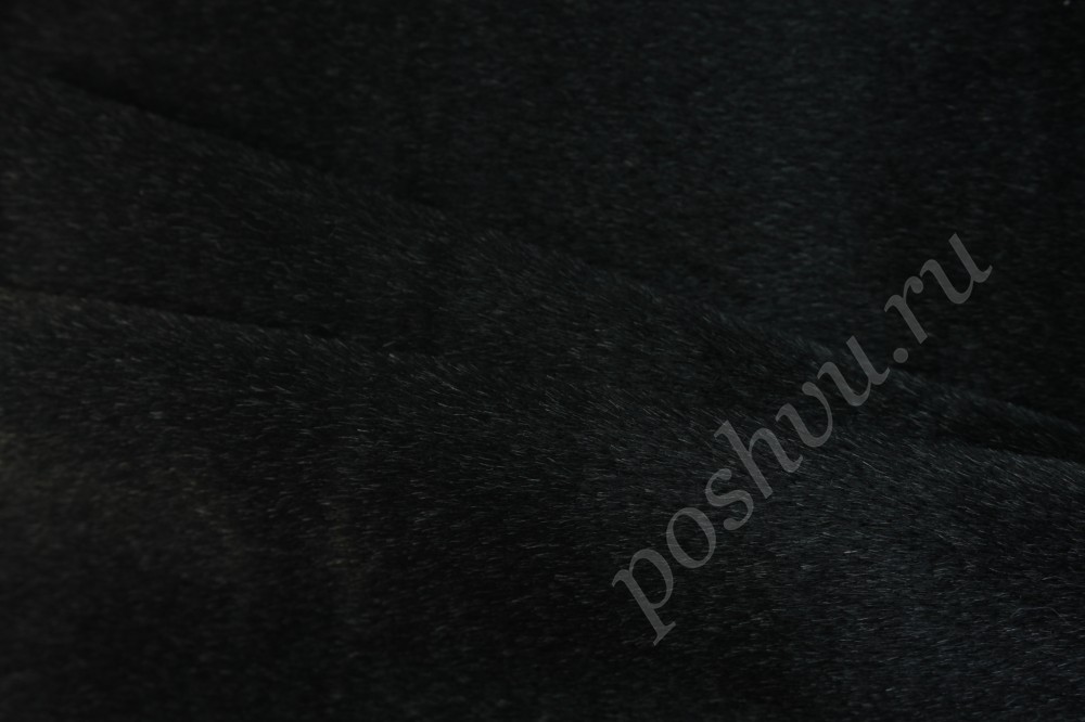 Пальтовая ткань альпака черного цвета Max Mara