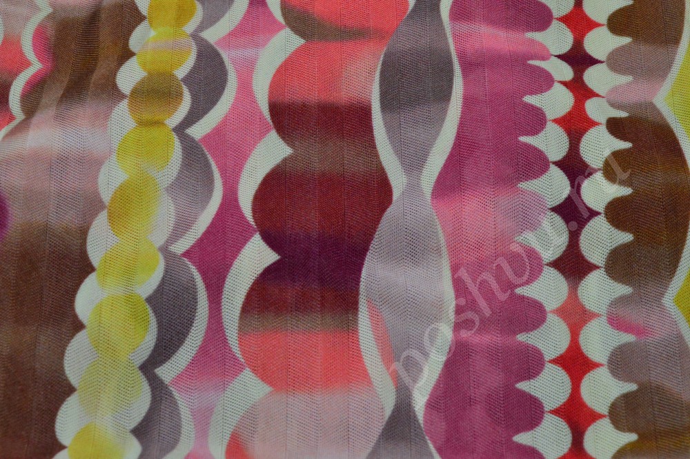 Неординарная разноцветная трикотажная ткань от бренда Missoni