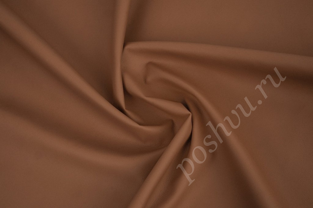 Мебельная ткань экокожа ECOTEX светло-коричневого цвета 520г/м2