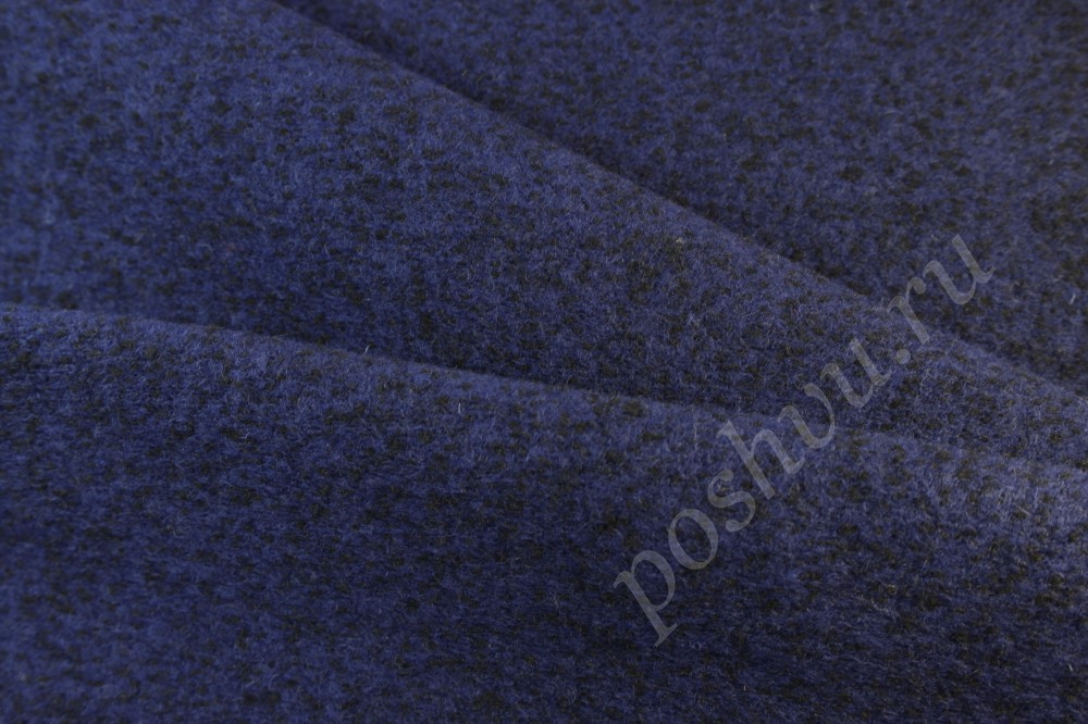 Шерстяная ткань синего оттенка