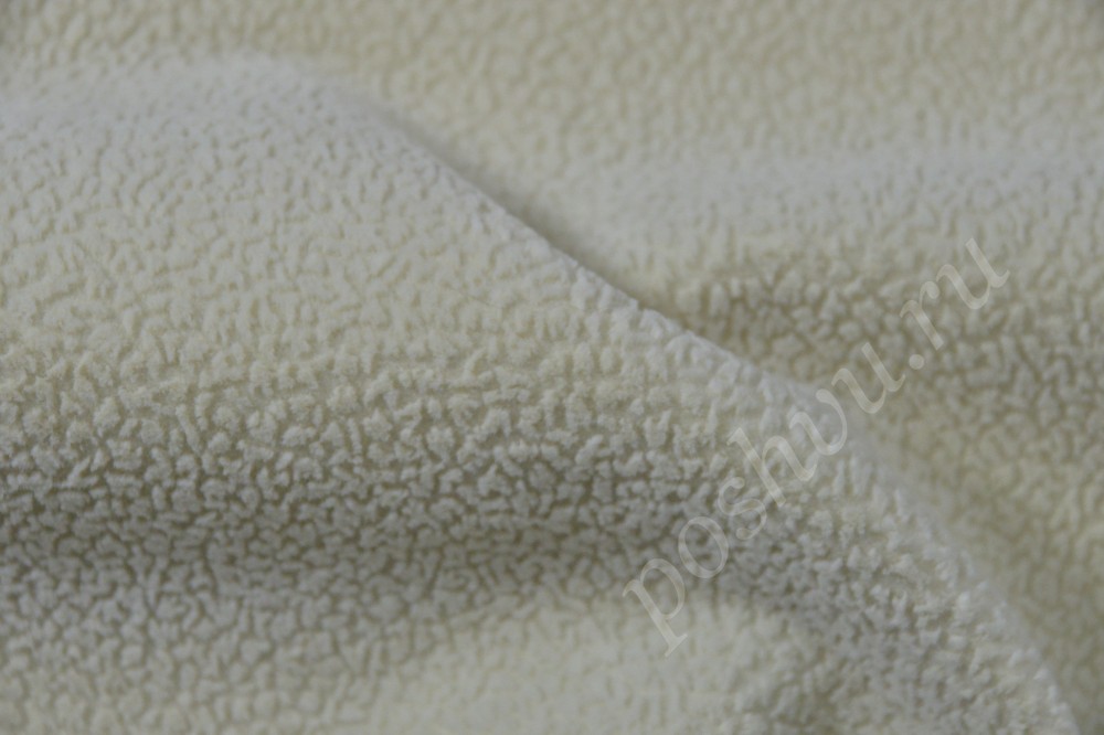 Ткань для мебели флок на флоке Мото жемчужного оттенка