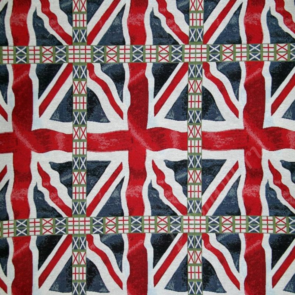 Мебельная ткань гобелен JACK британский флаг шир.140см