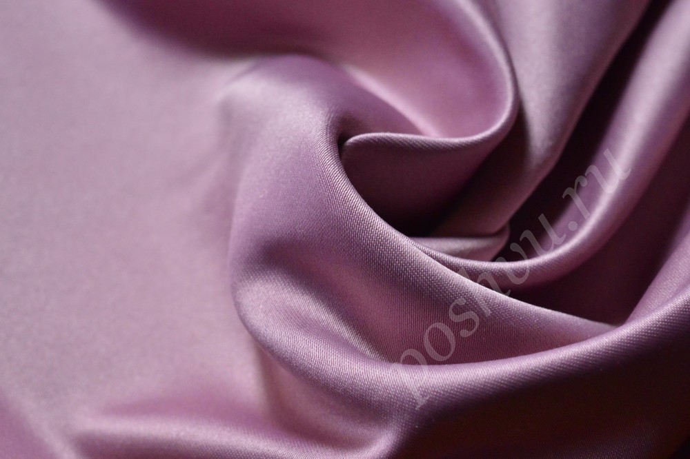 Ткань для штор сатин лилового оттенка
