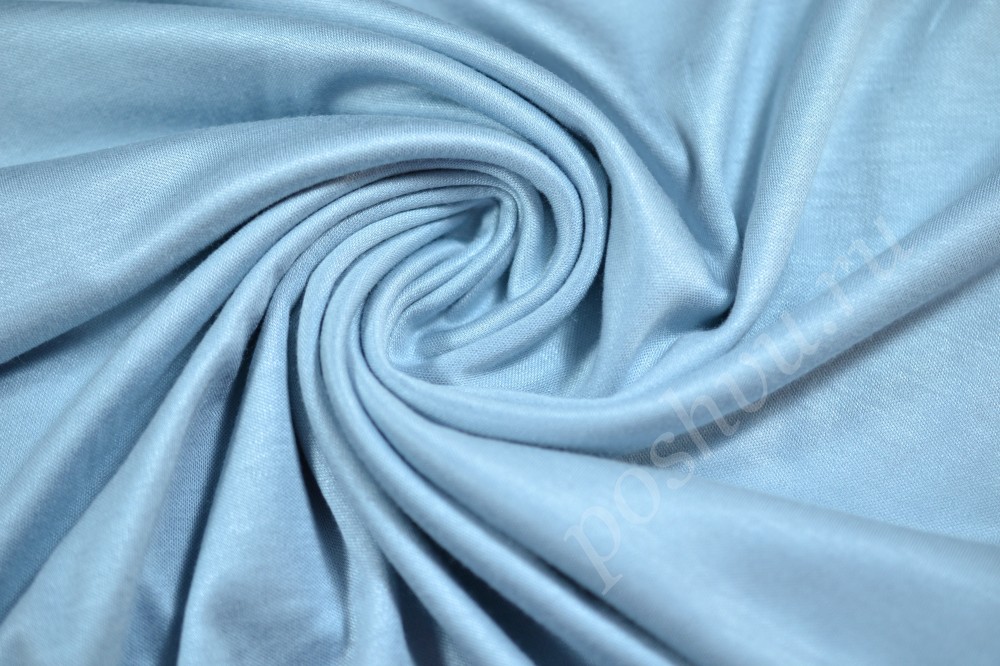 Трикотажная ткань Max Mara голубого оттенка