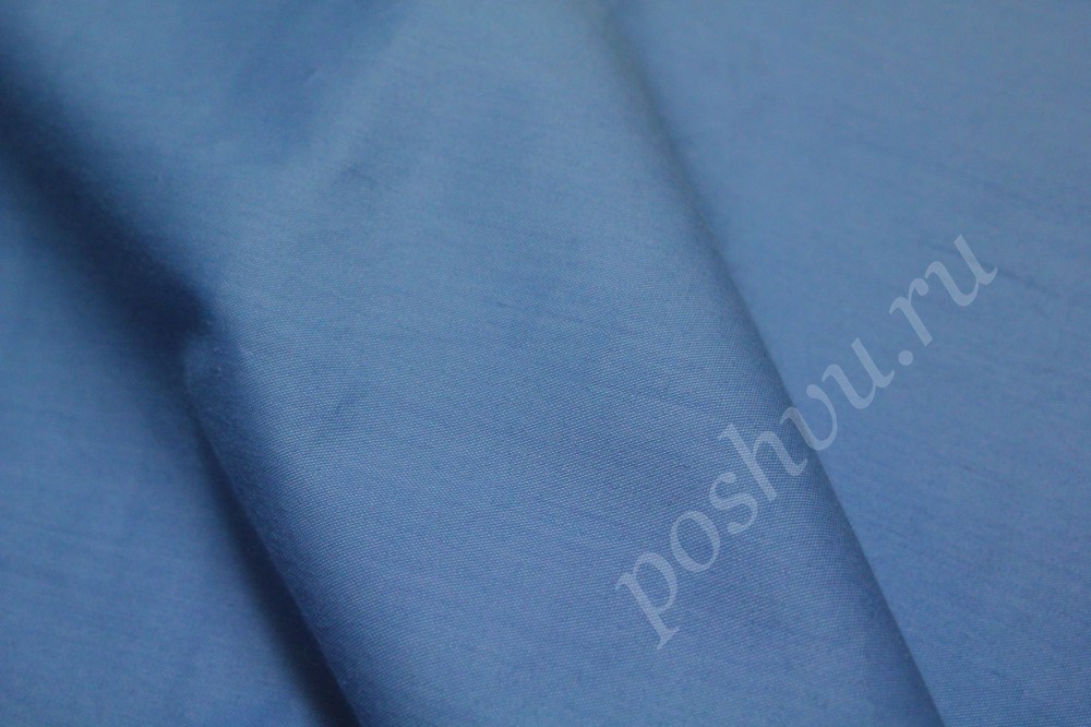 Ткань хлопок  небесно-голубого оттенка с эластаном