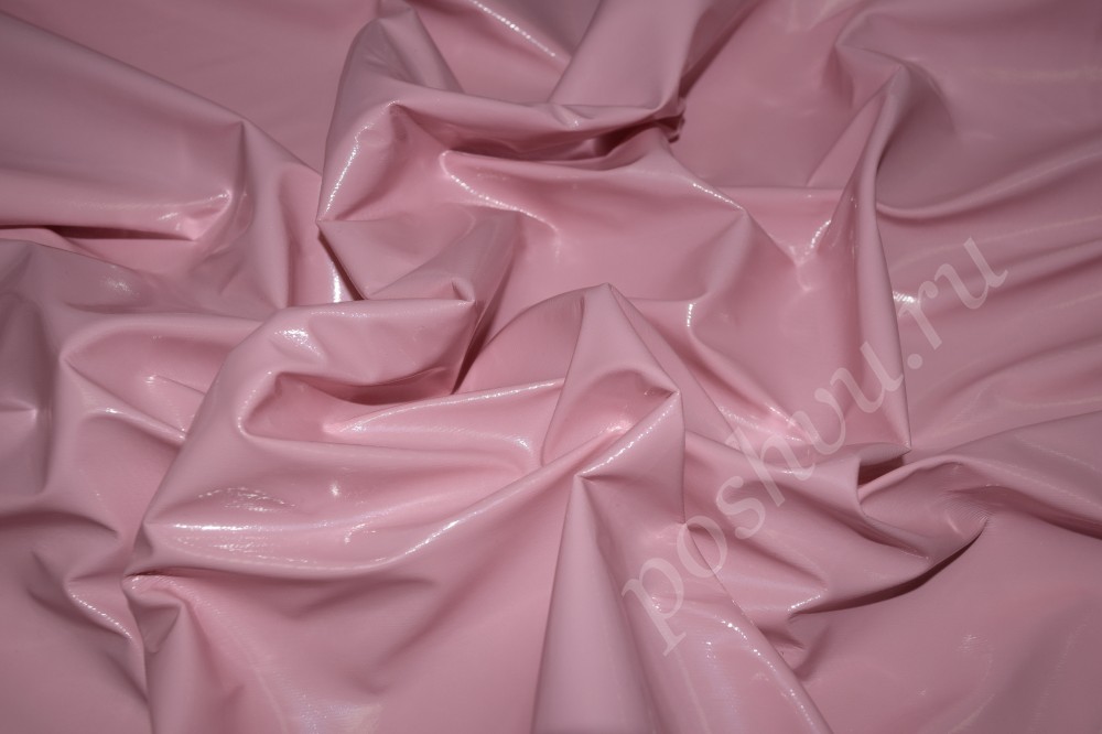 Ткань Лаке бледно-розового цвета