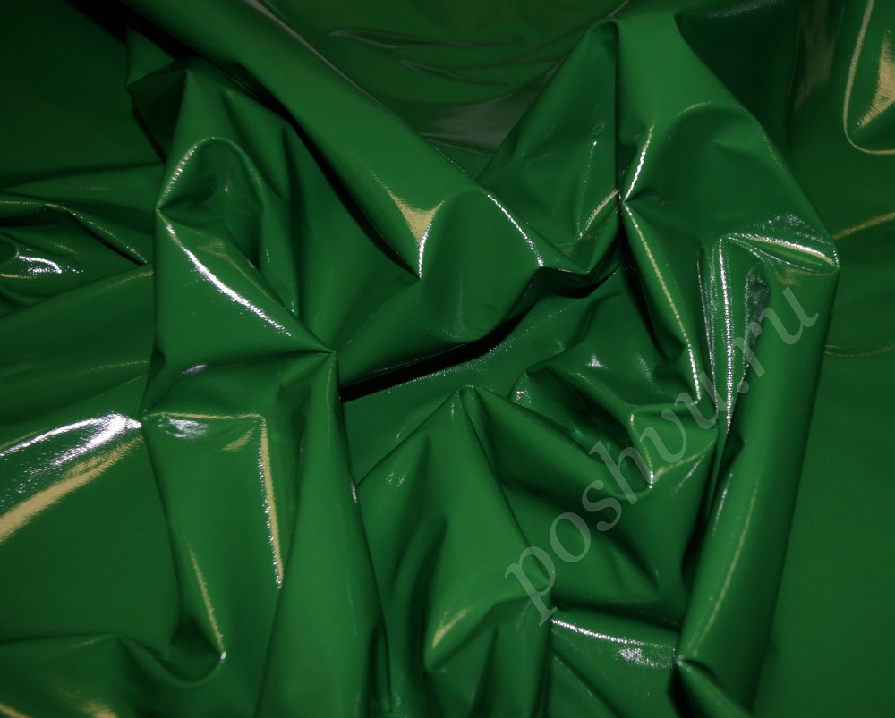 Ткань Лаке Зеленого цвета