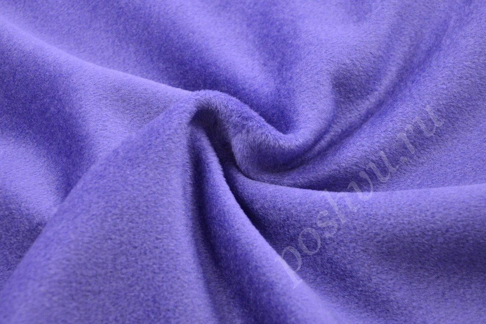 Тёмная пальтовая ткань насыщенного фиолетового цвета