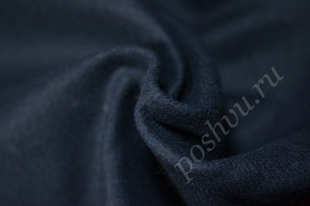 Ткань пальтовая Max Mara кобальтово-синего оттенка