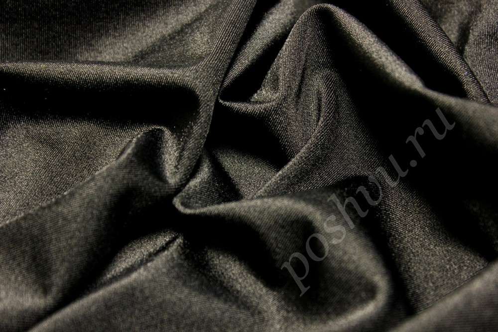 Ткань бифлекс черная