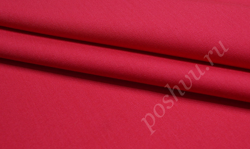 Ткань костюмная шерстяная красно-розовго оттенка