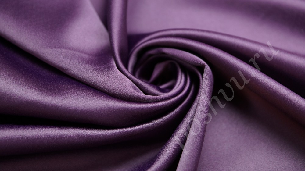 Атлас стрейч с вискозой, цвет фиолет